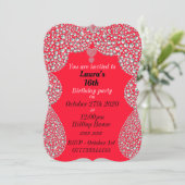 第パーソナライズされた16バースデーパーティ招待状 招待状 (スタンド正面)