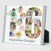 第パーソナライズされた16回写真コラージュ16誕生日 フォトプラーク (側面)