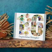 第パーソナライズされた16回写真コラージュ16誕生日 フォトプラーク (側面)