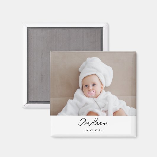 第パーソナライズされた2回第3回第10回誕生日パーティーお願い マグネット (正面/裏面)