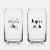 第パーソナライズされた50回ソーダグラス ガラス缶 (裏面)