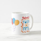 第パーソナライズされた50誕生日ギフトマグ コーヒーマグカップ (正面右)