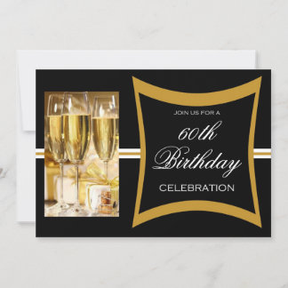 第パーソナライズされた60バースデーパーティ招待状 招待状