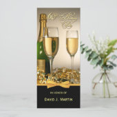 第パーソナライズされた60バースデーパーティ招待状 招待状 (スタンド正面)