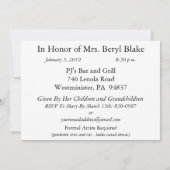 第パーソナライズされた73バースデーパーティ招待状 招待状 (裏面)