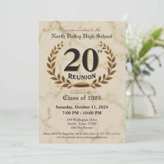 第ファンシーエレガント20期高校懇親会クラス05 招待状 (スタンド正面)