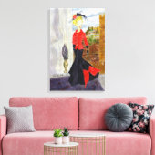 第フランスの4四半期: MatisseFashion Water color キャンバスプリント (インサイチュ (リビング))