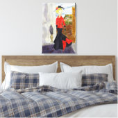 第フランスの4四半期: MatisseFashion Water color キャンバスプリント (インサイチュ (寝室))