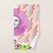 第ポップ・アートの二条 バスタオルセット (ハンドタオル)