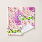 第ポップ・アートの二条 バスタオルセット (ウォッシュタオル)