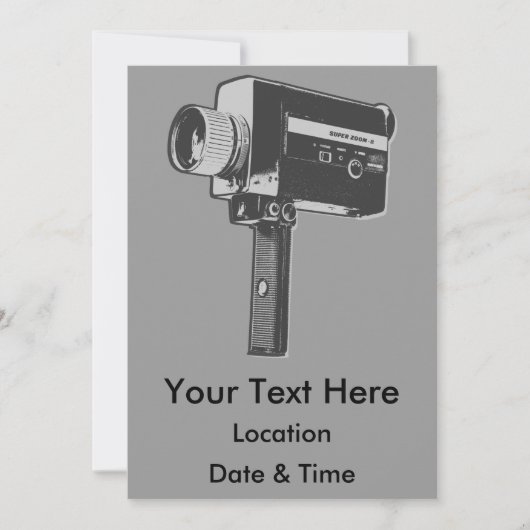 第ポップ・アートの8すごい条映画カメラ 招待状 (正面)