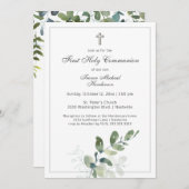 第モダン1聖聖聖聖餐式 招待状 (正面/裏面)