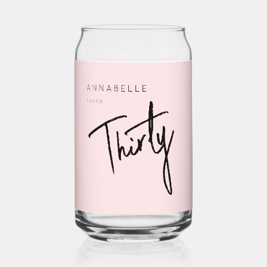 第モダン30回第330回誕生日パーティー ガラス缶 (正面)