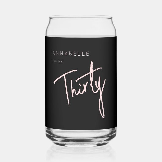 第モダン30回第330回誕生日パーティー ガラス缶 (正面)