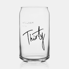 第モダン30回第330回誕生日パーティー ガラス缶