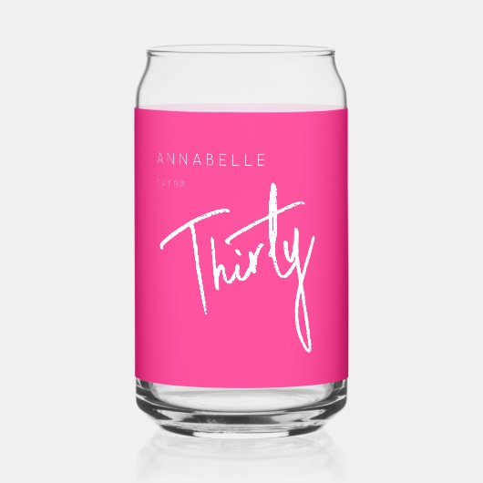 第モダン30回第330回誕生日パーティー ガラス缶 (正面)