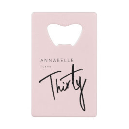 第モダン30回第330回誕生日パーティー クレジットカード栓抜き