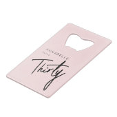 第モダン30回第330回誕生日パーティー クレジットカード栓抜き (正面アングル)