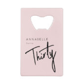 第モダン30回第330回誕生日パーティー クレジットカード栓抜き (裏面)