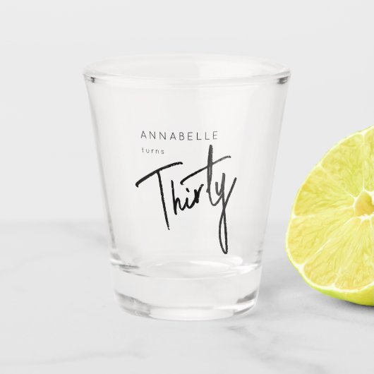 第モダン30回第330回誕生日パーティー ショットグラス (正面)