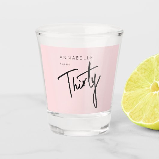 第モダン30回第330回誕生日パーティー ショットグラス (正面)