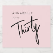 第モダン30回第330回誕生日パーティー スパークリングワインラベル