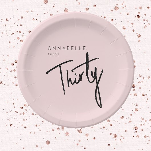 第モダン30回第330回誕生日パーティー ペーパープレート