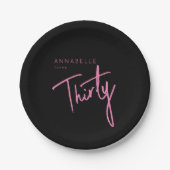 第モダン30回第330回誕生日パーティー ペーパープレート (正面)