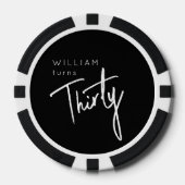 第モダン30回第330回誕生日パーティー ポーカーチップ (正面)