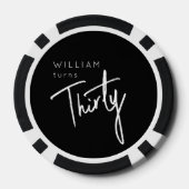 第モダン30回第330回誕生日パーティー ポーカーチップ (裏面)