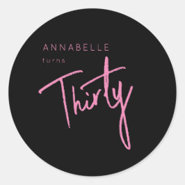 第モダン30回第330回誕生日パーティー ラウンドシール