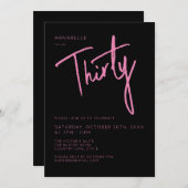 第モダン30回第330回誕生日パーティー 招待状 (正面/裏面)