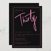 第モダン30回第330回誕生日パーティー 招待状 (正面/裏面)