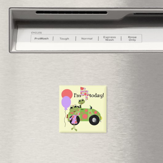 第モダン4回誕生日Tシャツとギフト マグネット (インサイチュ (食洗機))