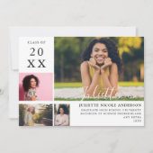 第モダン4期スタイリッシュ写真の発表 招待状 (正面)