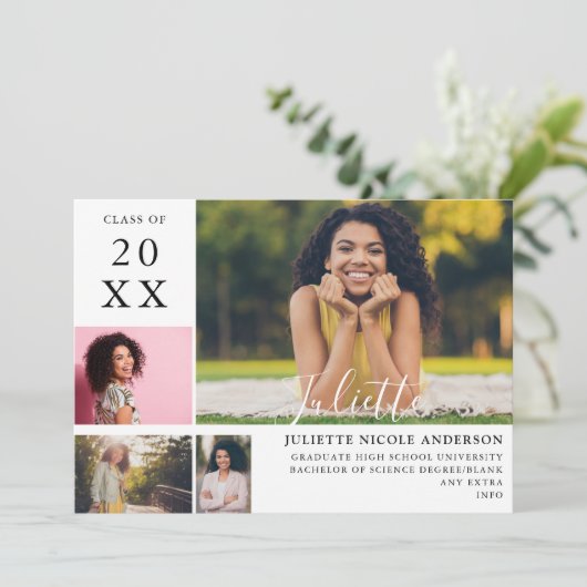 第モダン4期スタイリッシュ写真の発表 招待状 (スタンド正面)