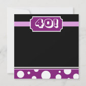 第モダン40日パーティー 招待状 (裏面)