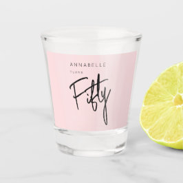 第モダン50回五十回誕生日パーティー ショットグラス