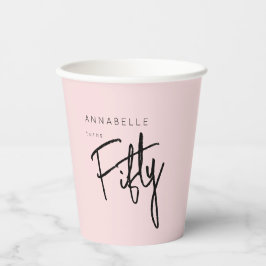 第モダン50回五十回誕生日パーティー 紙コップ