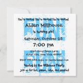 第モダン6誕生日6年ビッグブルースターズB351 招待状 (裏面)