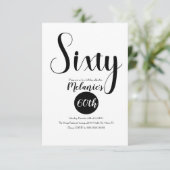 第モダン60期スクリプはっきりしたト白黒の緑 招待状 (スタンド正面)