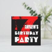 第モダン7回RED誕生パーティー7歳V10 招待状 (スタンド正面)