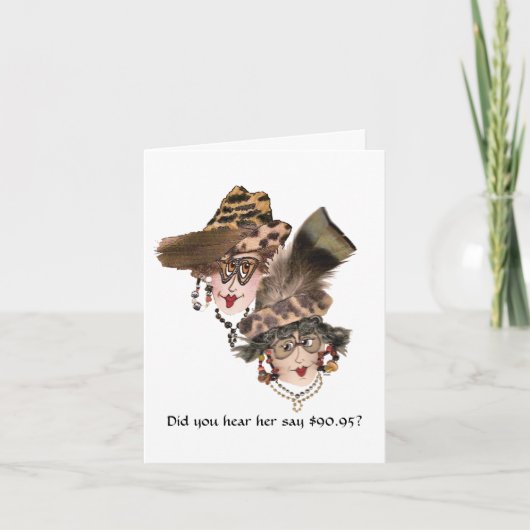 第ユーモアのある91回誕生日（女性） カード (正面)