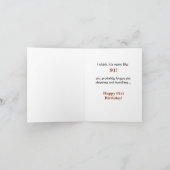 第ユーモアのある91回誕生日（女性） カード (内部)