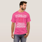 第一修正条項を守れ インターネット検閲に反対 Tシャツ (正面フル)