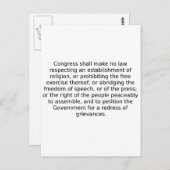 第一修正条 ポストカード (正面/裏面)