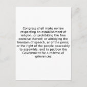 第一修正条 ポストカード (正面)