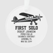 第一個飛行機パイロットパーソナライズされた航空 オーナメント (正面)