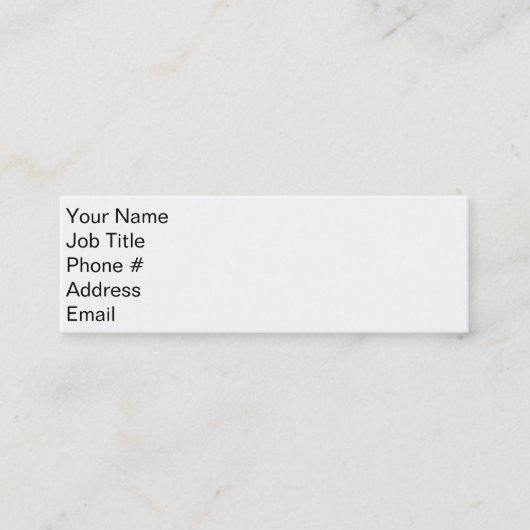 第一印象 スキニー名刺 (正面)