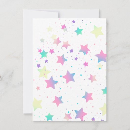 第一回バースデーパーティーかわいい子猫たち 招待状 (裏面)